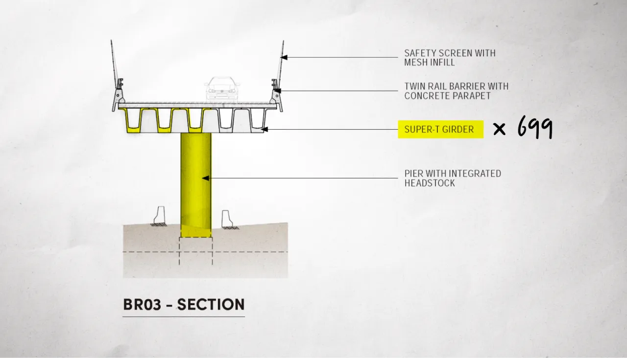 Section graphic treatment from the storyboard